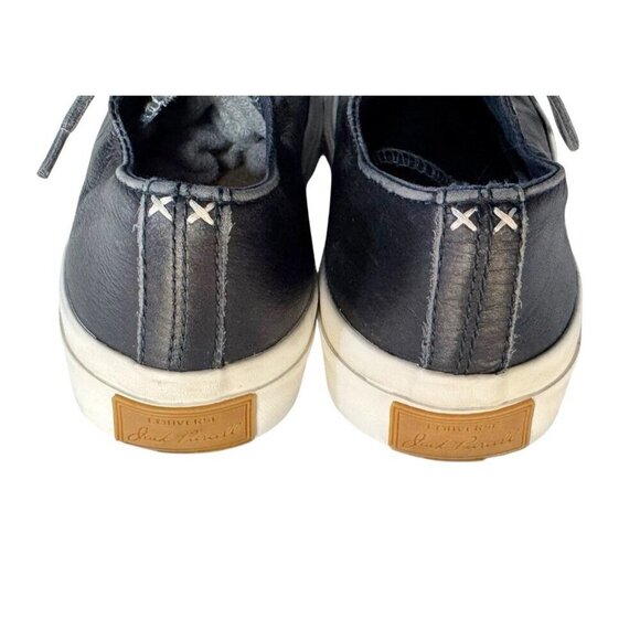 Converse Jack Purcell Cross Stitch Blue Leather Sneakers Womans Sz 6.5 Cork Sole - Picture 5 of 12